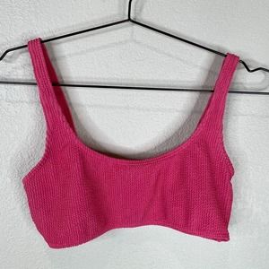 Skatie Women's Swimwear Wireless Bikini Top Lightweight Hot Pink Size M